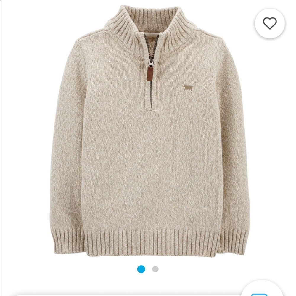Half Zip Cotton Pullover